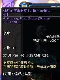 dnf哪些装备可以镶嵌双重徽章？